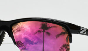 Zoran Sprinter Black - Pink Mirror Lens Sunglasses